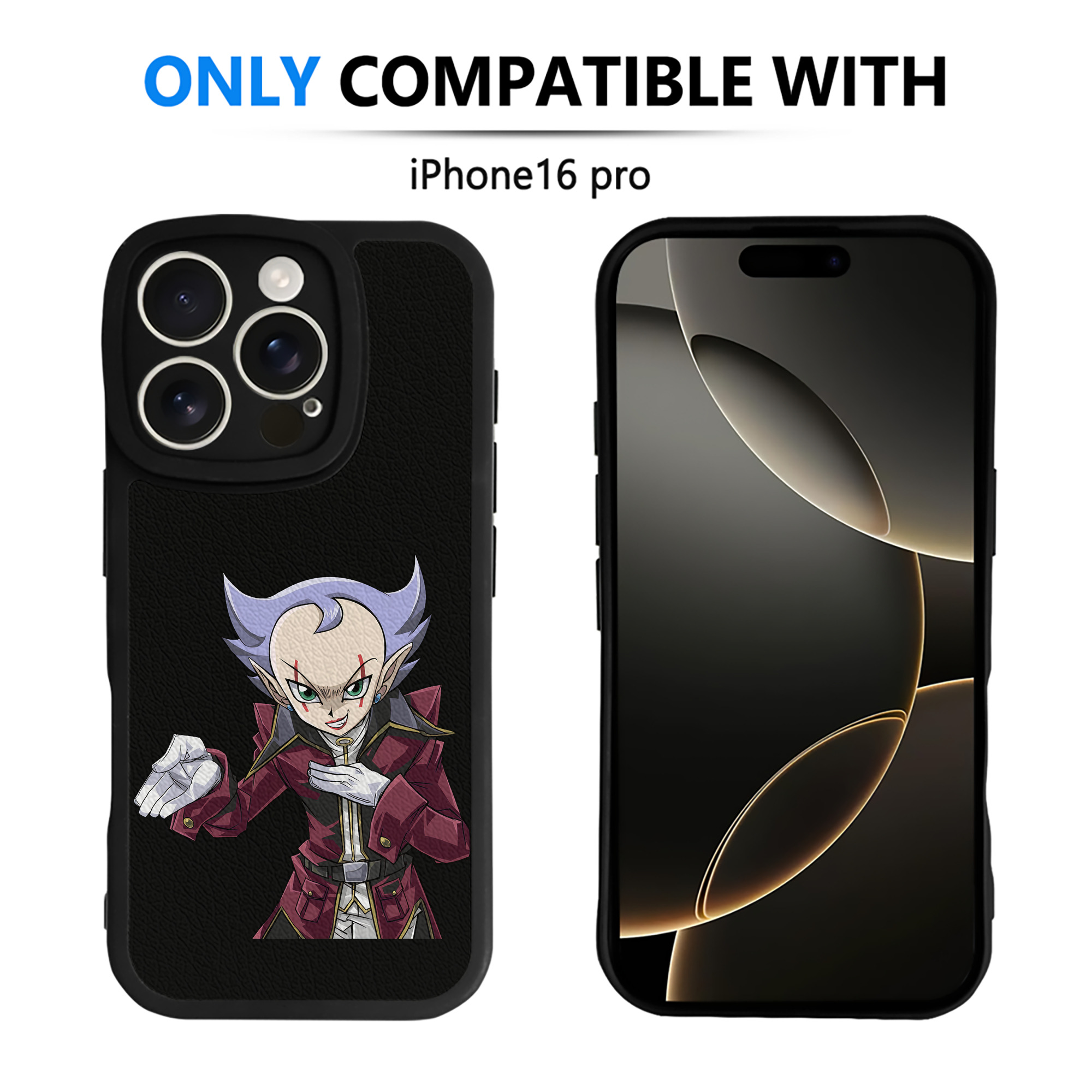 （画像用） 遊☆戯☆王 Yu-Gi-Oh! 【iPhone 16シリーズ対応】シリコンスマホケース（レザー調） 材質：シリコン